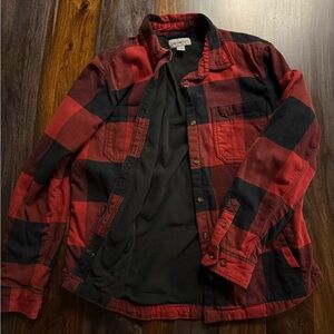 Carhartt Red and Black Flannel with fleece inside